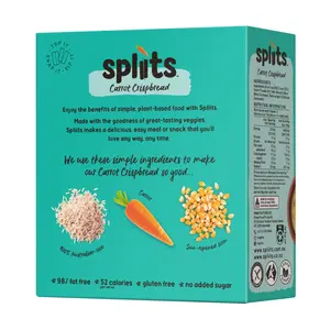 Bánh Cà Rốt Giòn, Carrot Crispbread, Gluten Free (125g) - SPLIITS